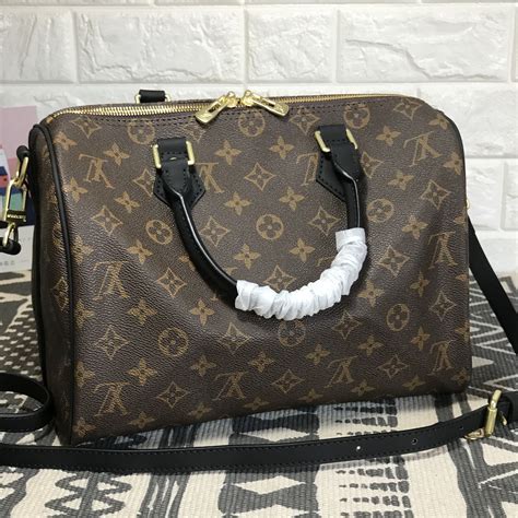 lv monogram speedy 30|Lv speedy 30 with strap.